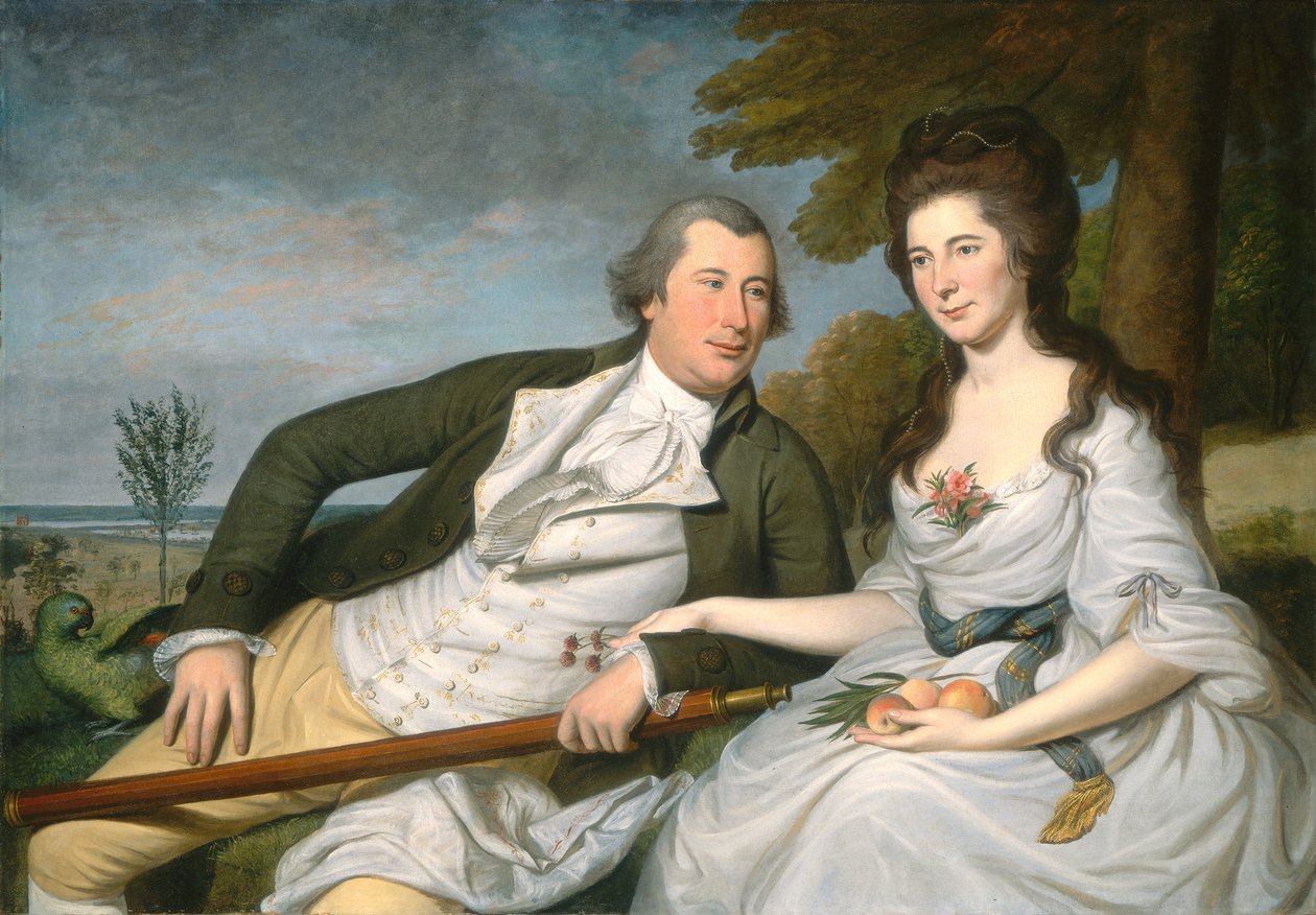 Benjamin en Eleanor Ridgely Laming, 1788 | Kunstafdruk