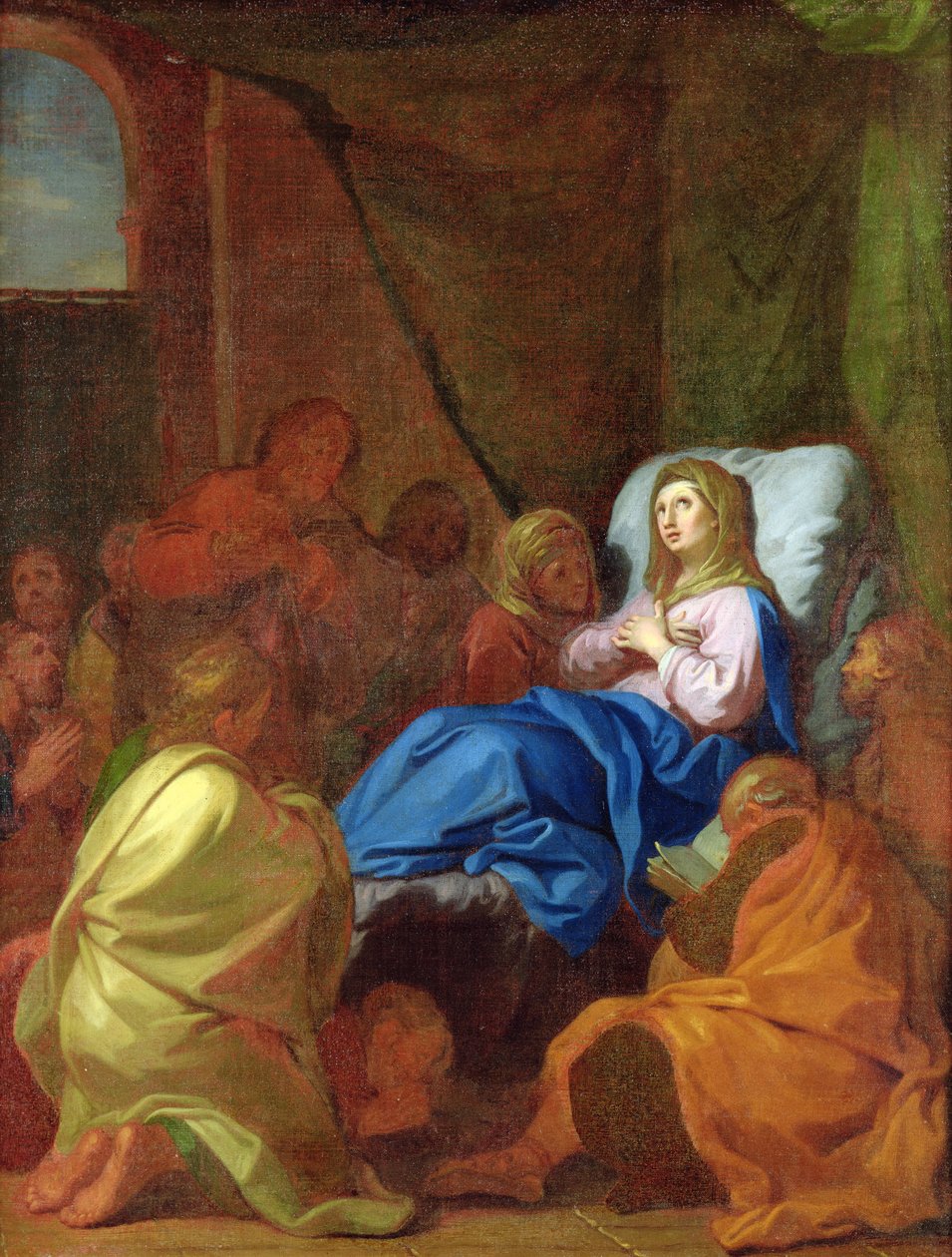 De Dood van de Maagd door Charles de la Fosse