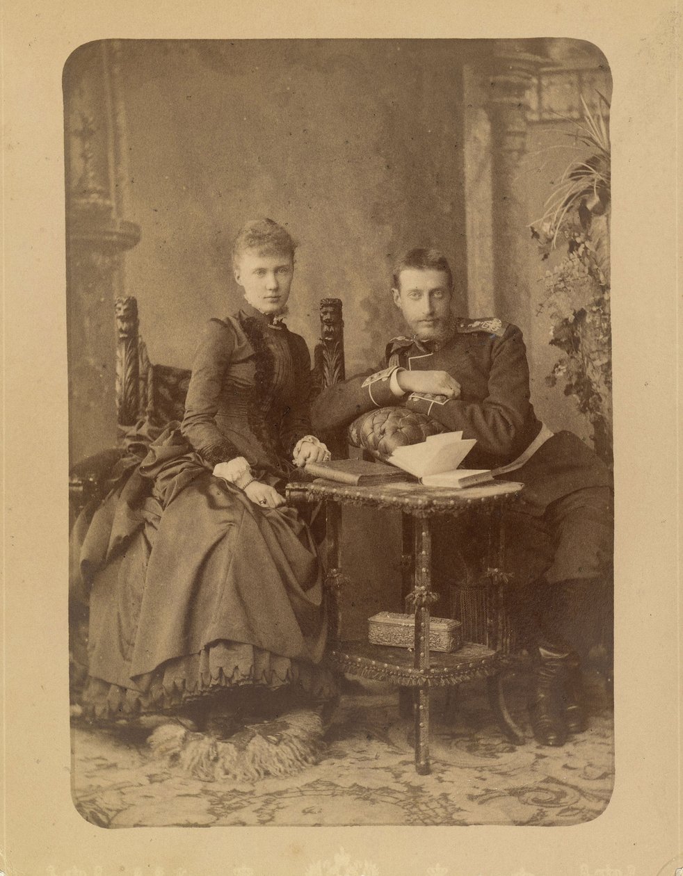 Grootvorst Konstantin Konstantinovitsj van Rusland en Grootvorstin Elizaveta Mavrikievna van Rusland door Charles Bergamasco