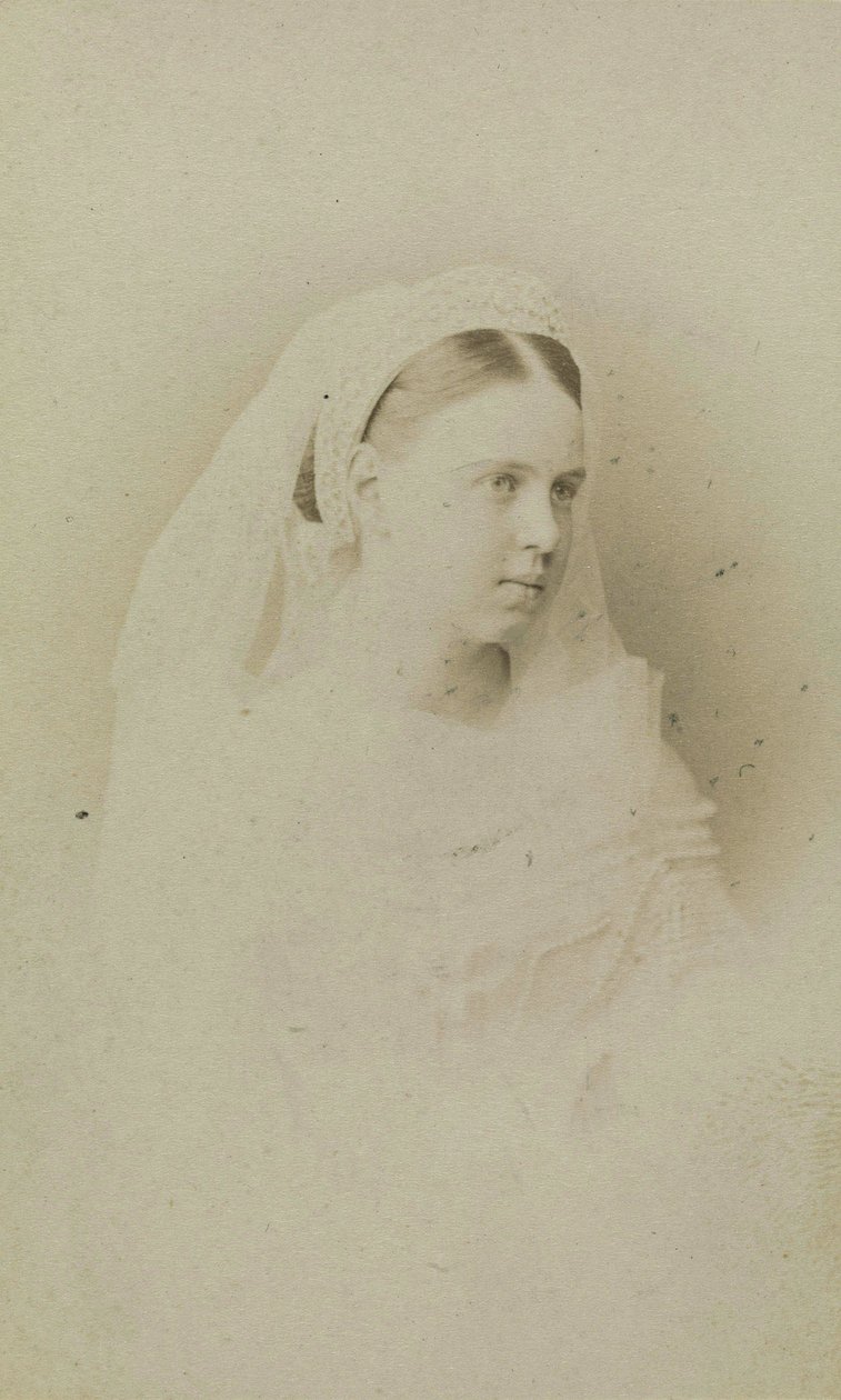 Portret van Grootvorstin Maria Alexandrovna van Rusland (1853-1920), Hertogin van Saksen-Coburg en Gotha door Charles Bergamasco