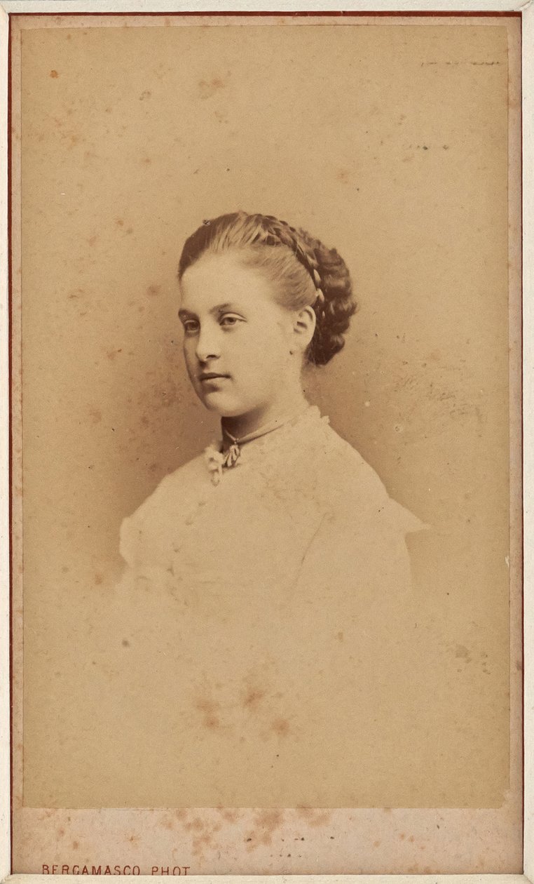 Olga Konstantinovna van Rusland - Portret van Groothertogin Olga Konstantinovna van Rusland (1851-1926) door Charles Bergamasco