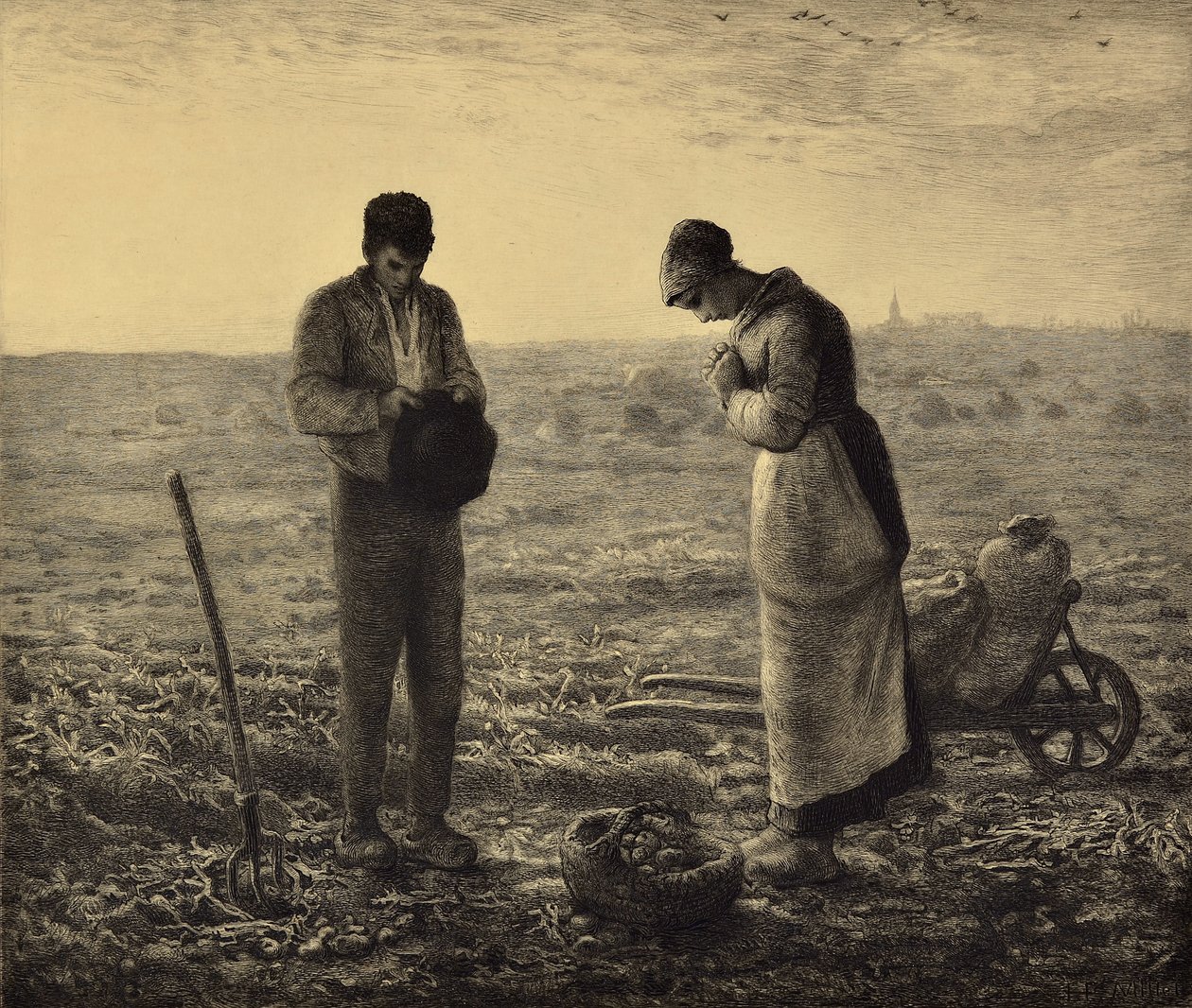 De Angelus door Charles Albert Waltner