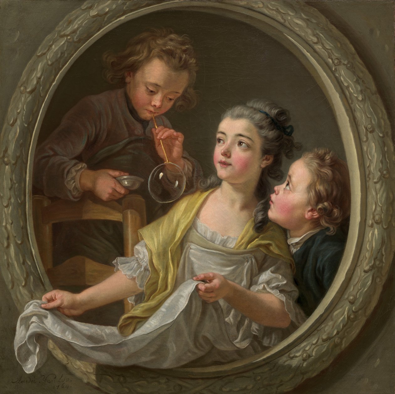 Zeepbellen door Charles-Amedee-Philippe van Loo
