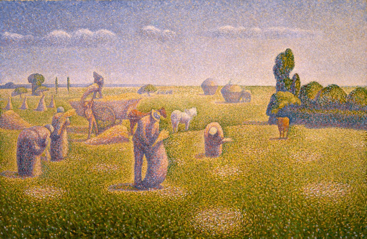 De Oogsters, 1892 door Charles Angrand