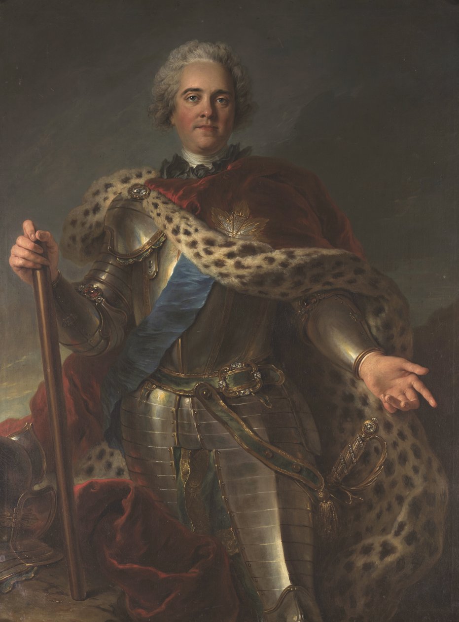 Herman Moritz graaf van Saksen (1696-1750), maarschalk van Frankrijk genoemd door Charles Antoine Coypel