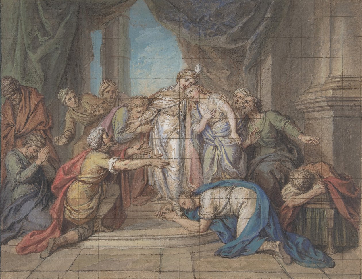 Jozef Herkend door zijn Broers, 18e eeuw door Charles Antoine Coypel