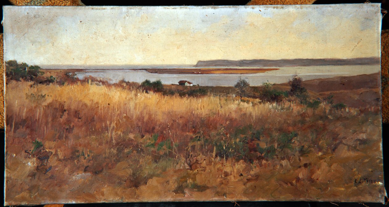 Point Loma vanaf Logan Heights door Charles Arthur Fries