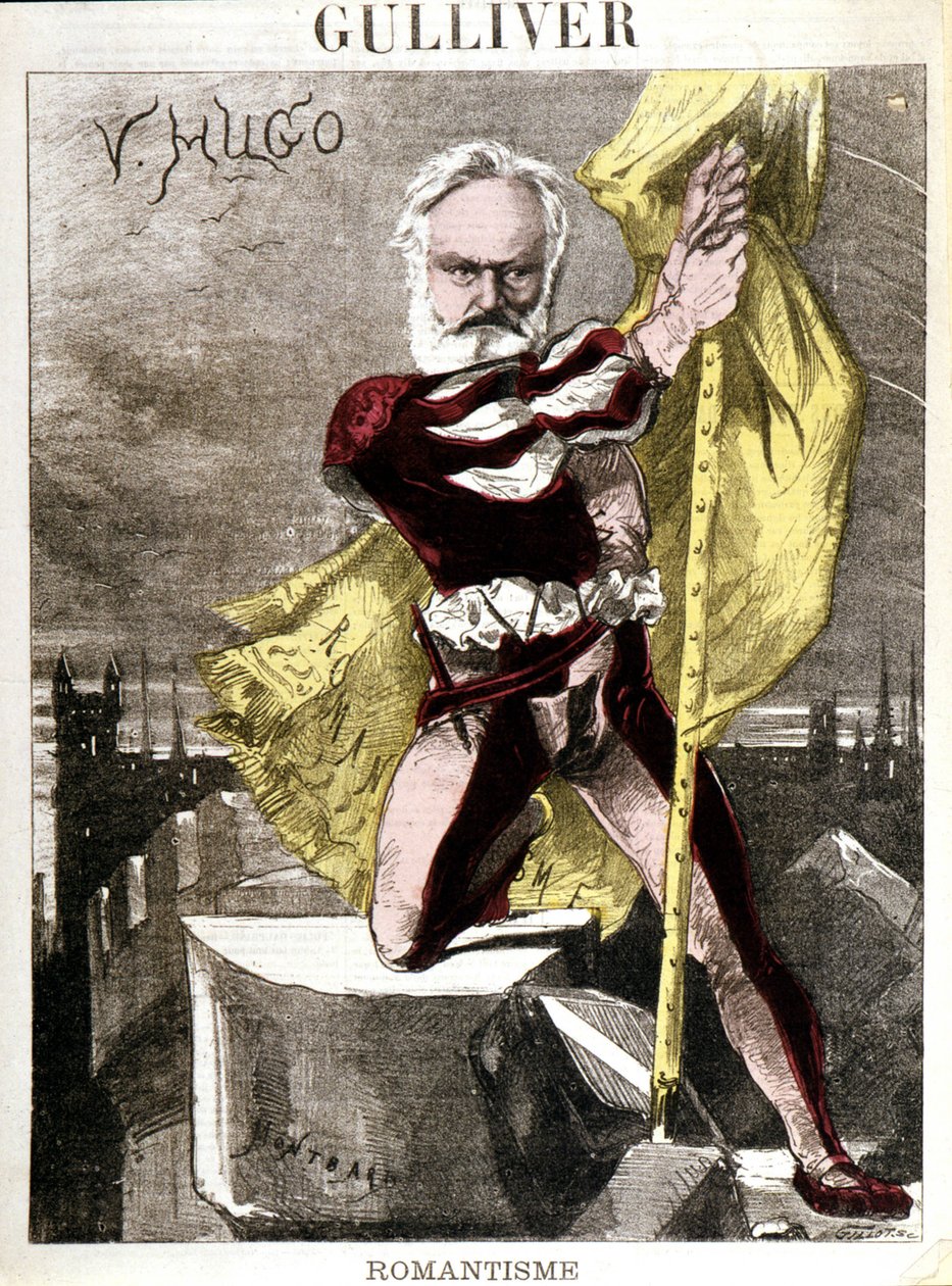 Cartoon van Victor Hugo door Georges Montbard - 