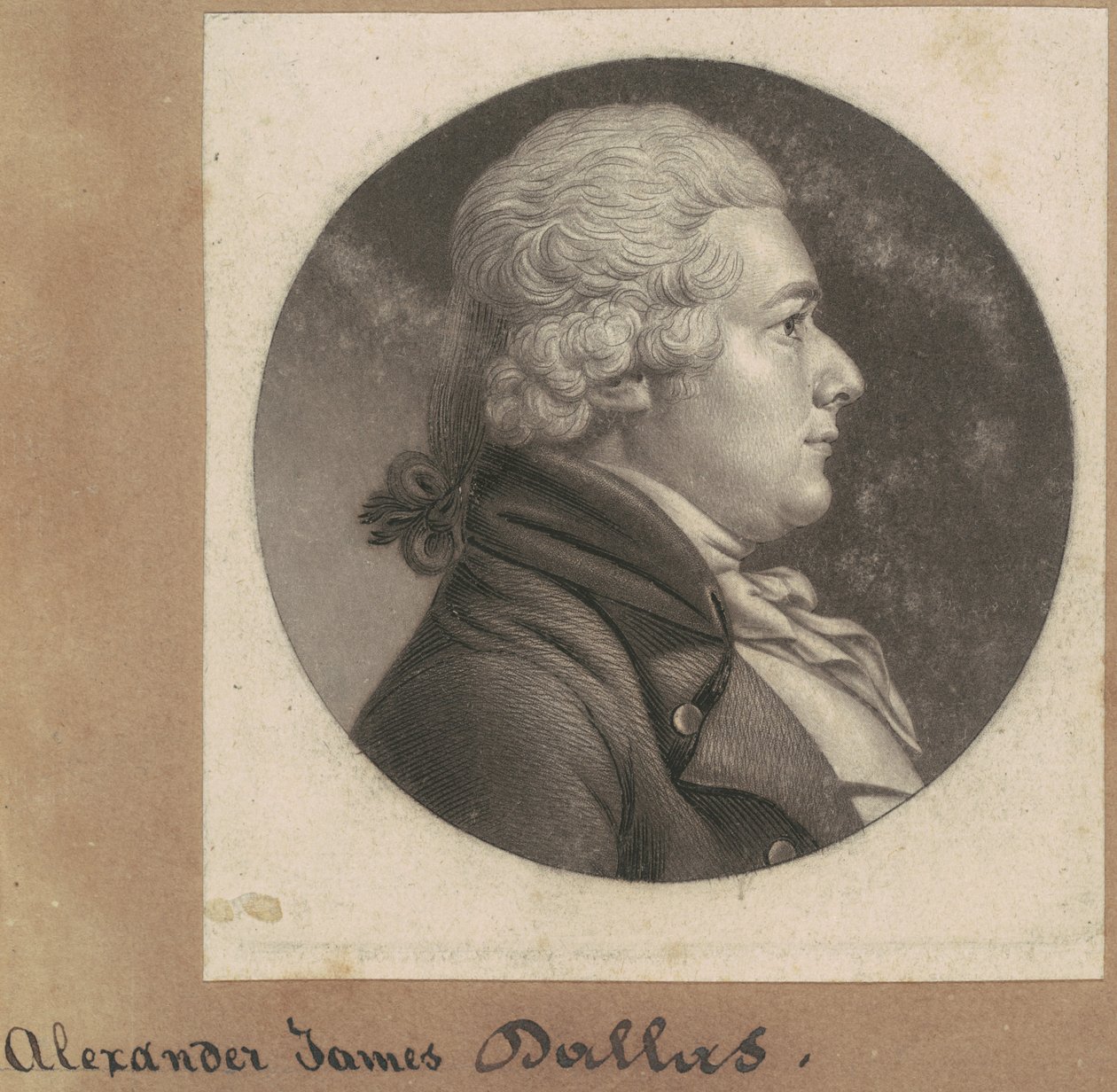 Alexander James Dallas door Charles B. J. Févret de Saint Mémin