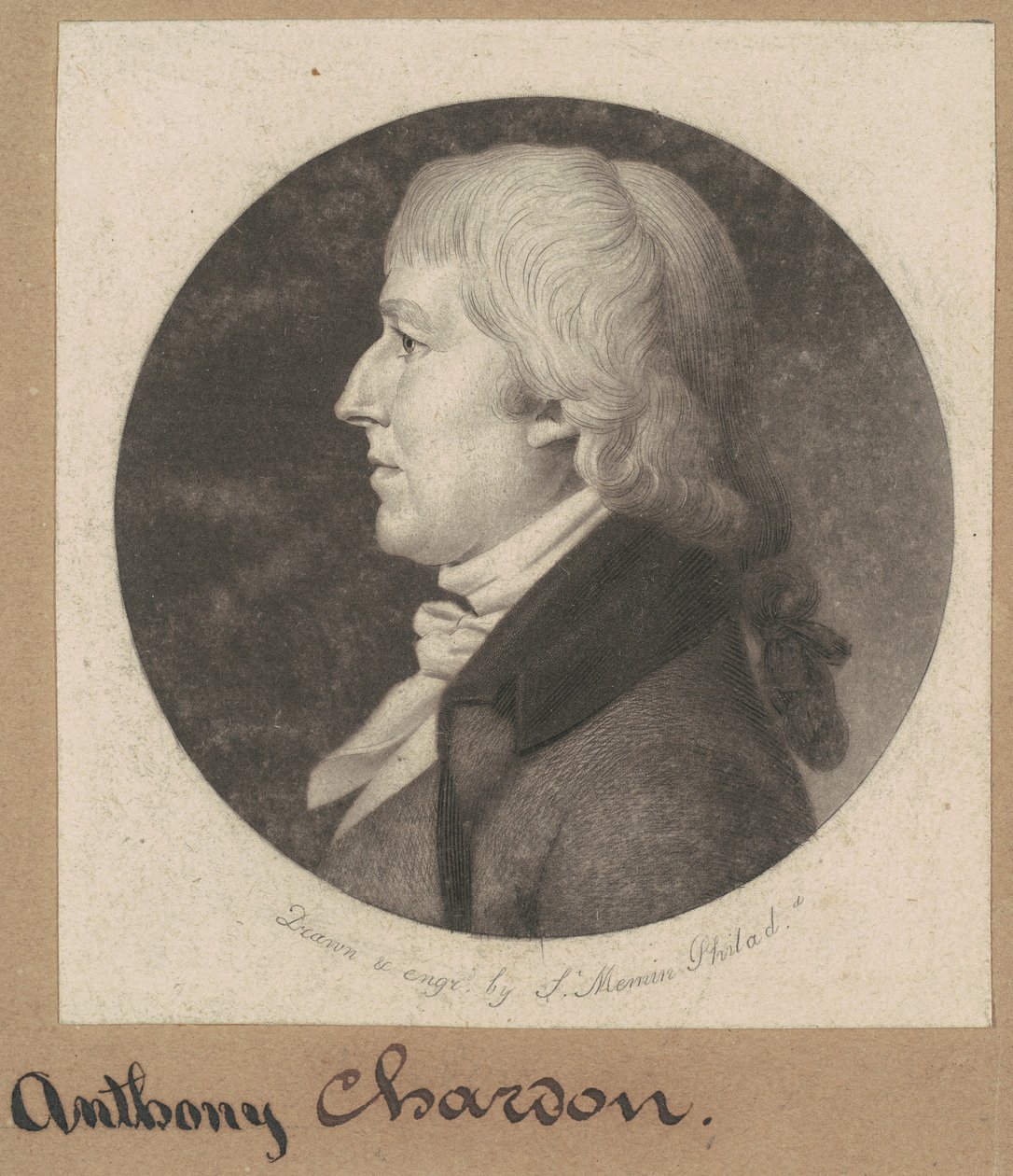 Anthony Chardon door Charles B. J. Févret de Saint Mémin
