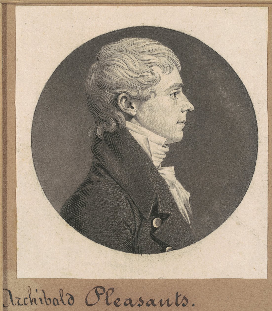 Archibald Pleasants, Jr. door Charles B. J. Févret de Saint Mémin