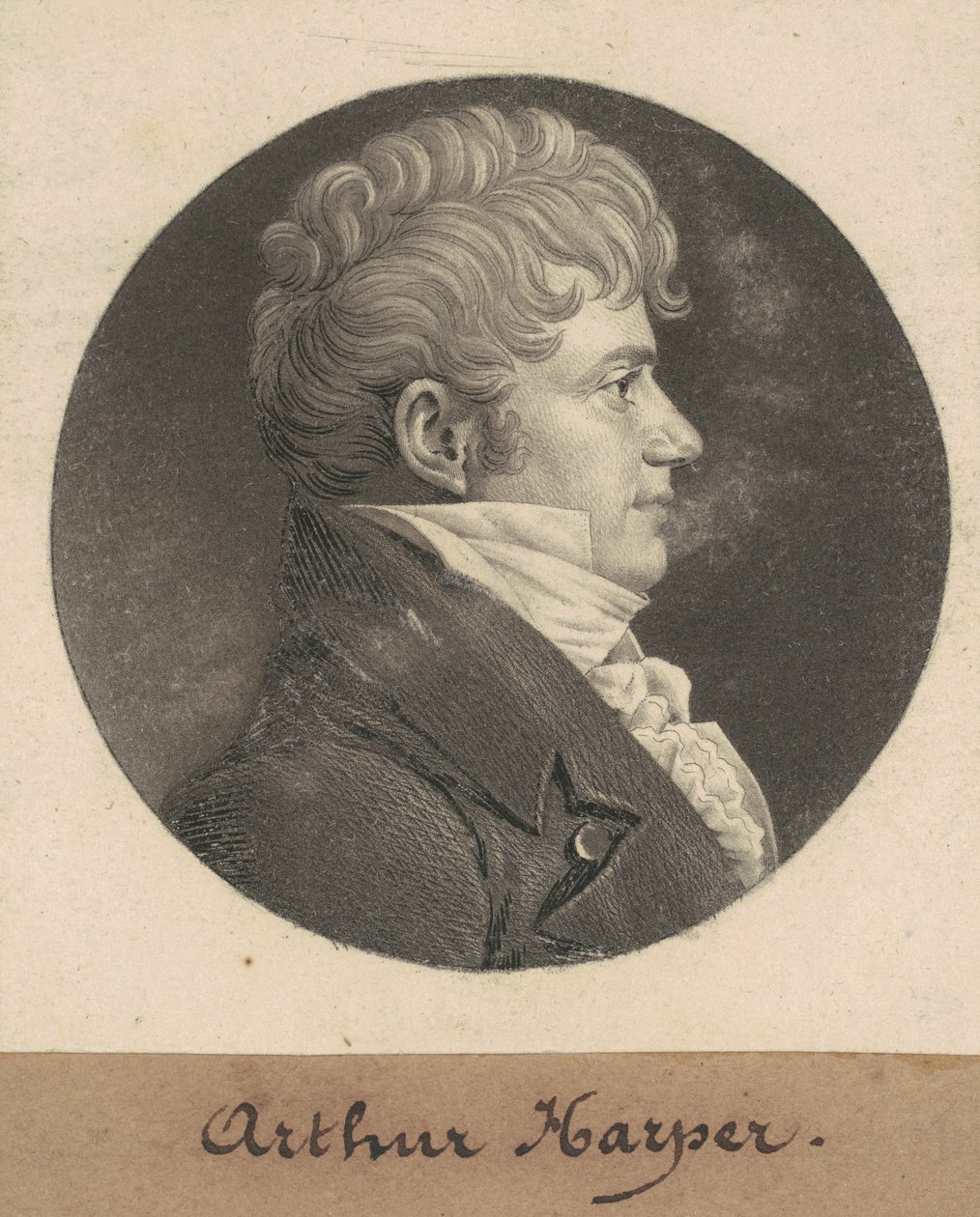 Arthur Harper door Charles B. J. Févret de Saint Mémin