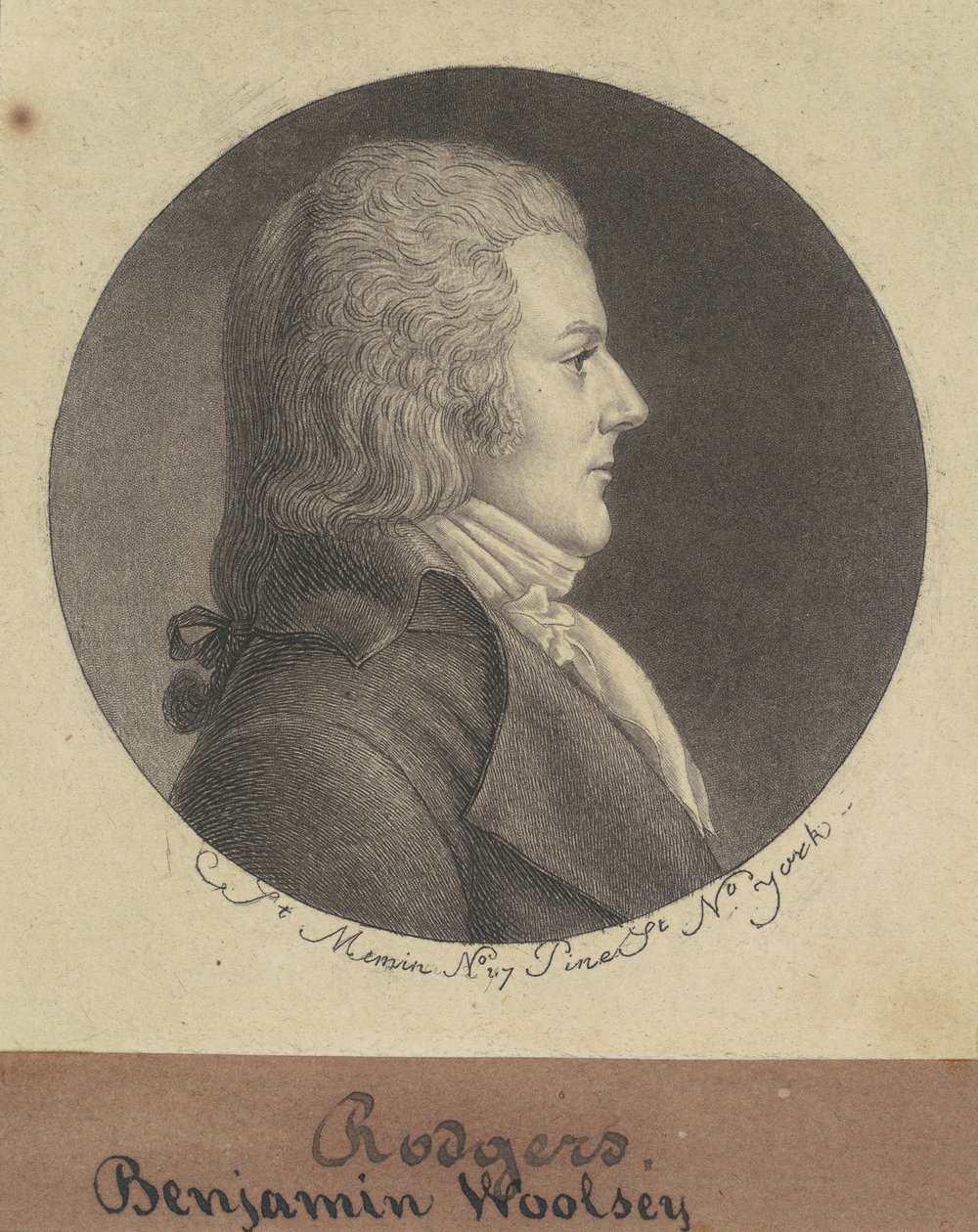 Benjamin Woolsey Rogers door Charles B. J. Févret de Saint Mémin