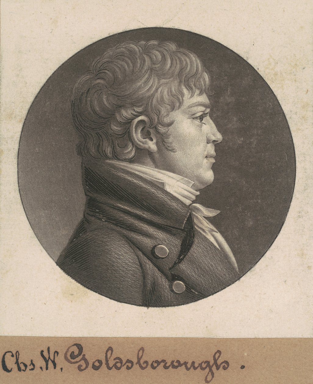 Charles W. Goldsborough door Charles B. J. Févret de Saint Mémin