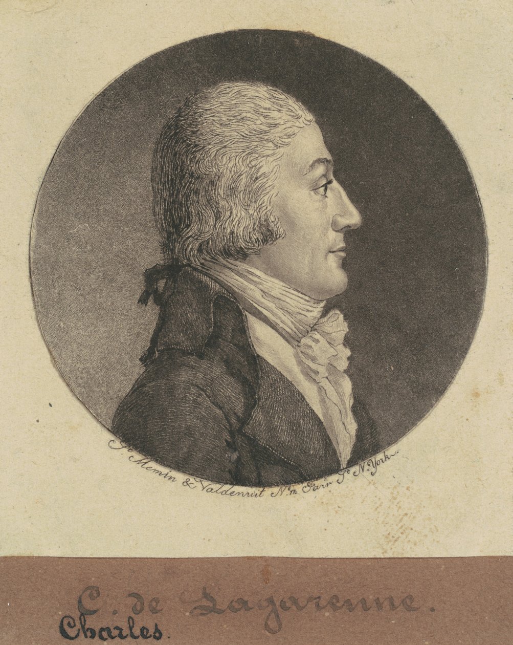 Charles de Lagarenne door Charles B. J. Févret de Saint Mémin