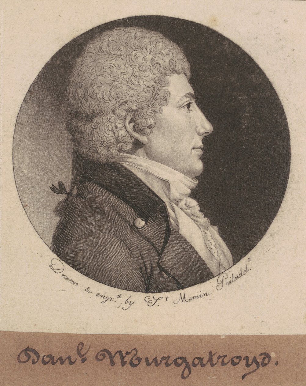 Daniel Murgatroyd door Charles B. J. Févret de Saint Mémin