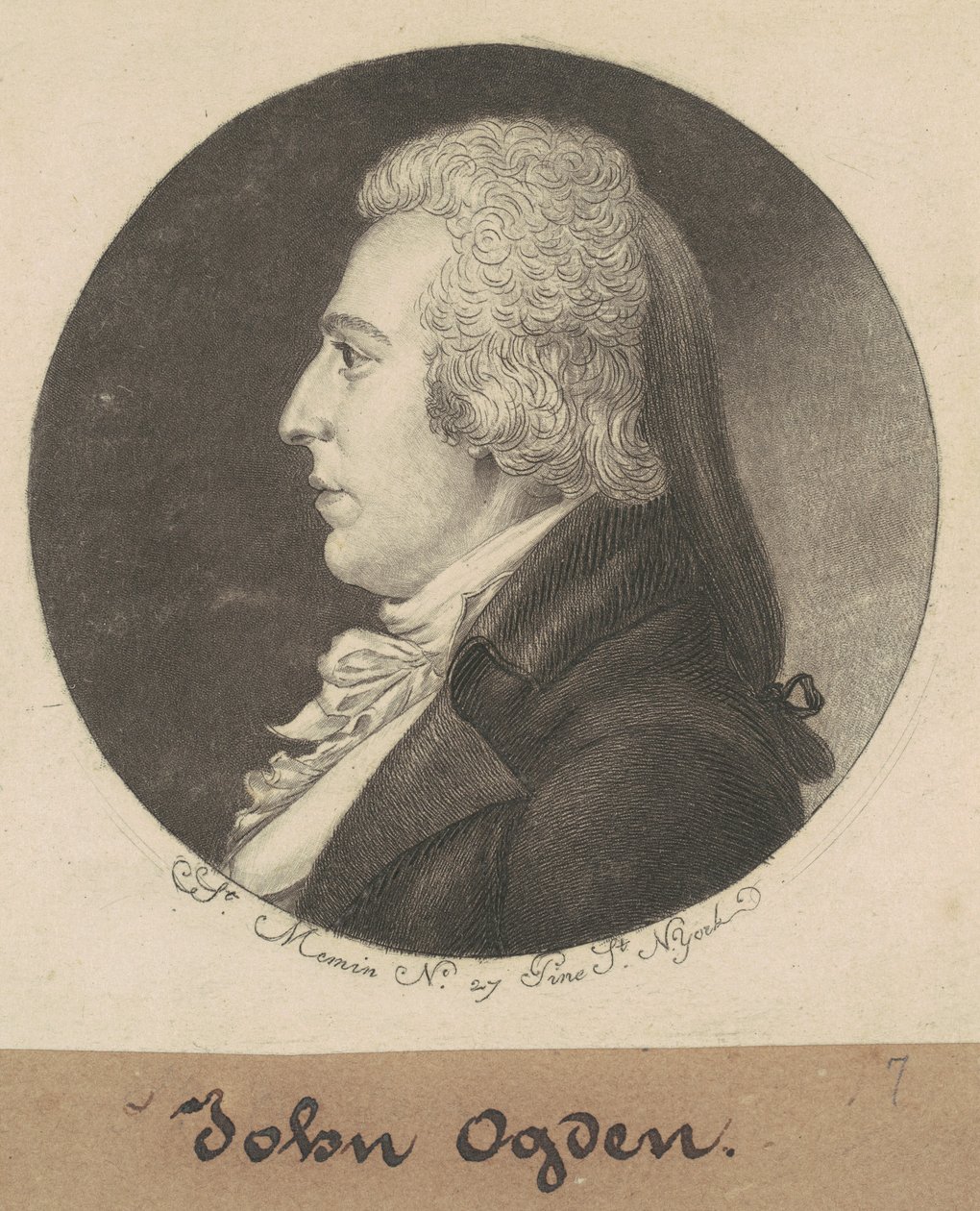 David A. Ogden door Charles B. J. Févret de Saint Mémin