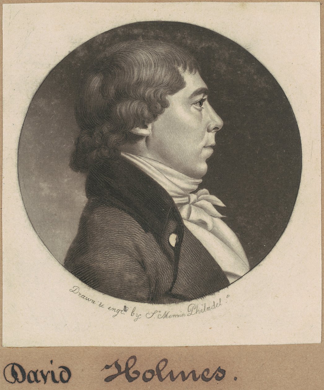 David Holmes door Charles B. J. Févret de Saint Mémin