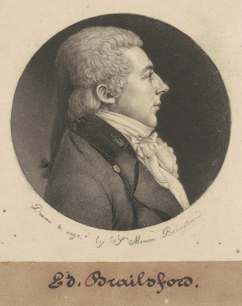 Edward Brailsford door Charles B. J. Févret de Saint Mémin
