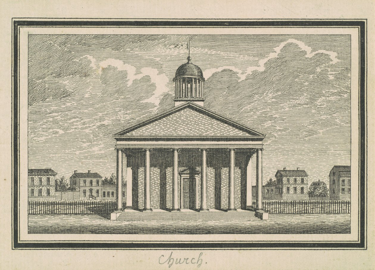 Esperanza, Kerk door Charles B. J. Févret de Saint Mémin