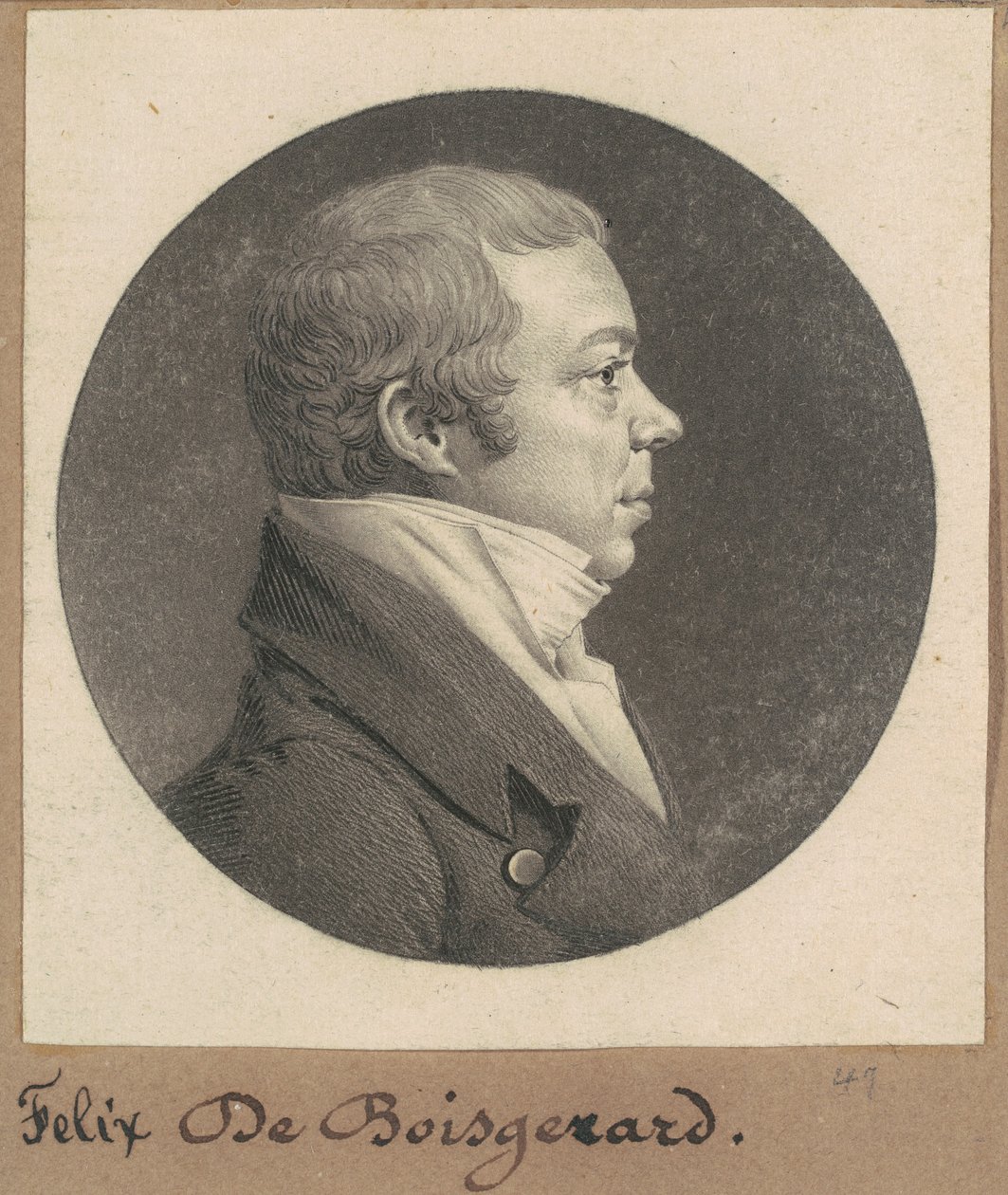 Felix Constant de Boisgerard door Charles B. J. Févret de Saint Mémin
