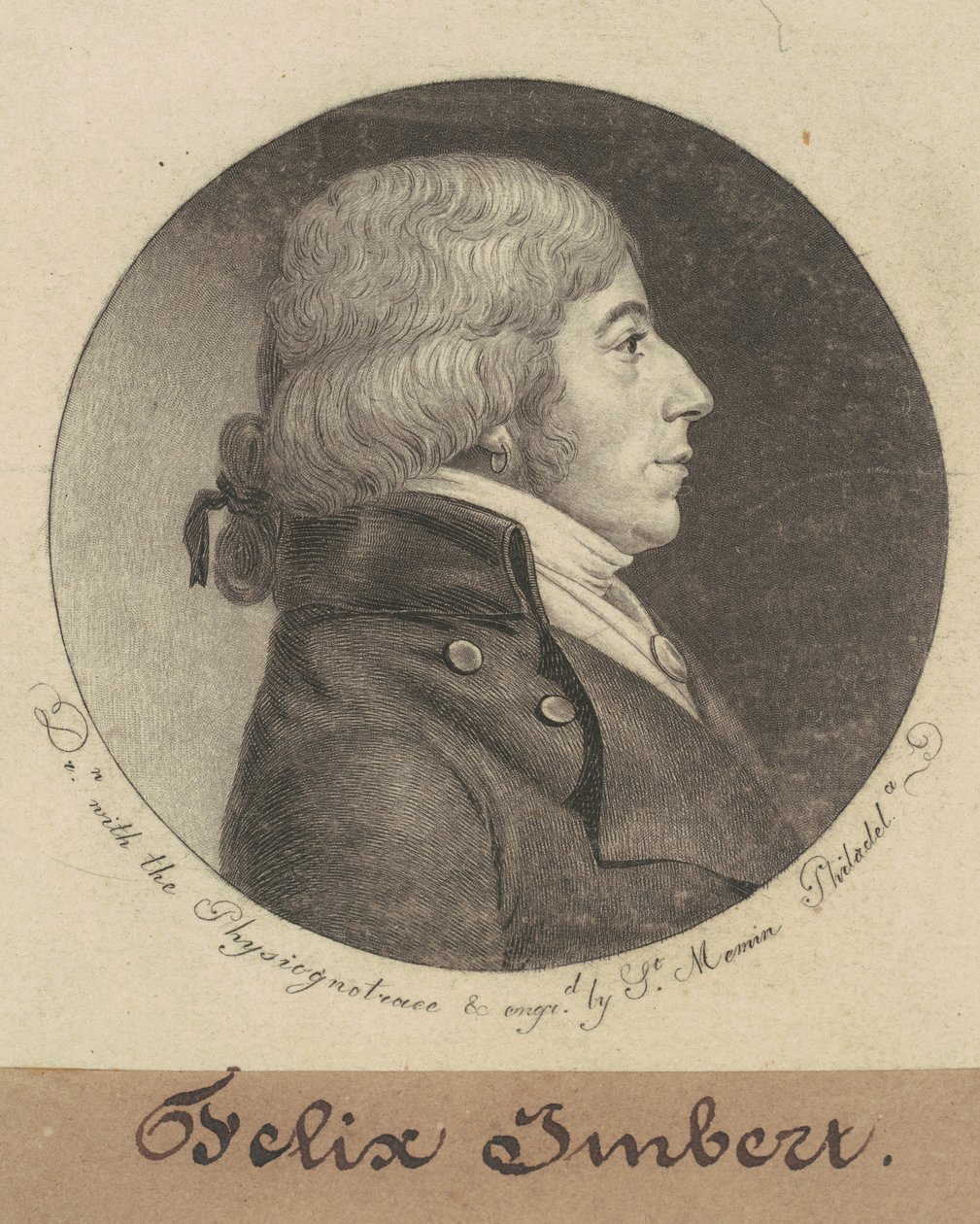 Felix Imbert door Charles B. J. Févret de Saint Mémin