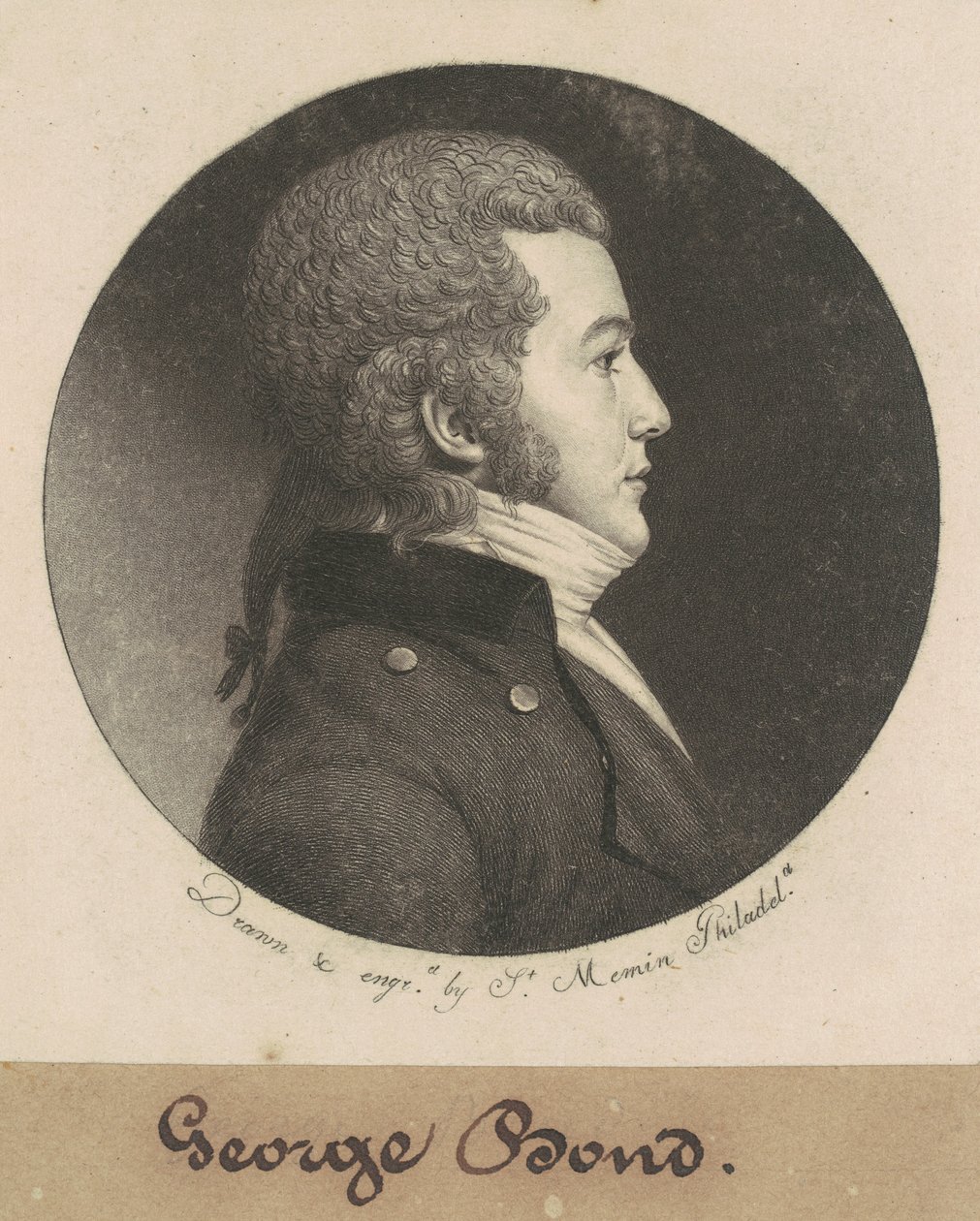 George Bond door Charles B. J. Févret de Saint Mémin