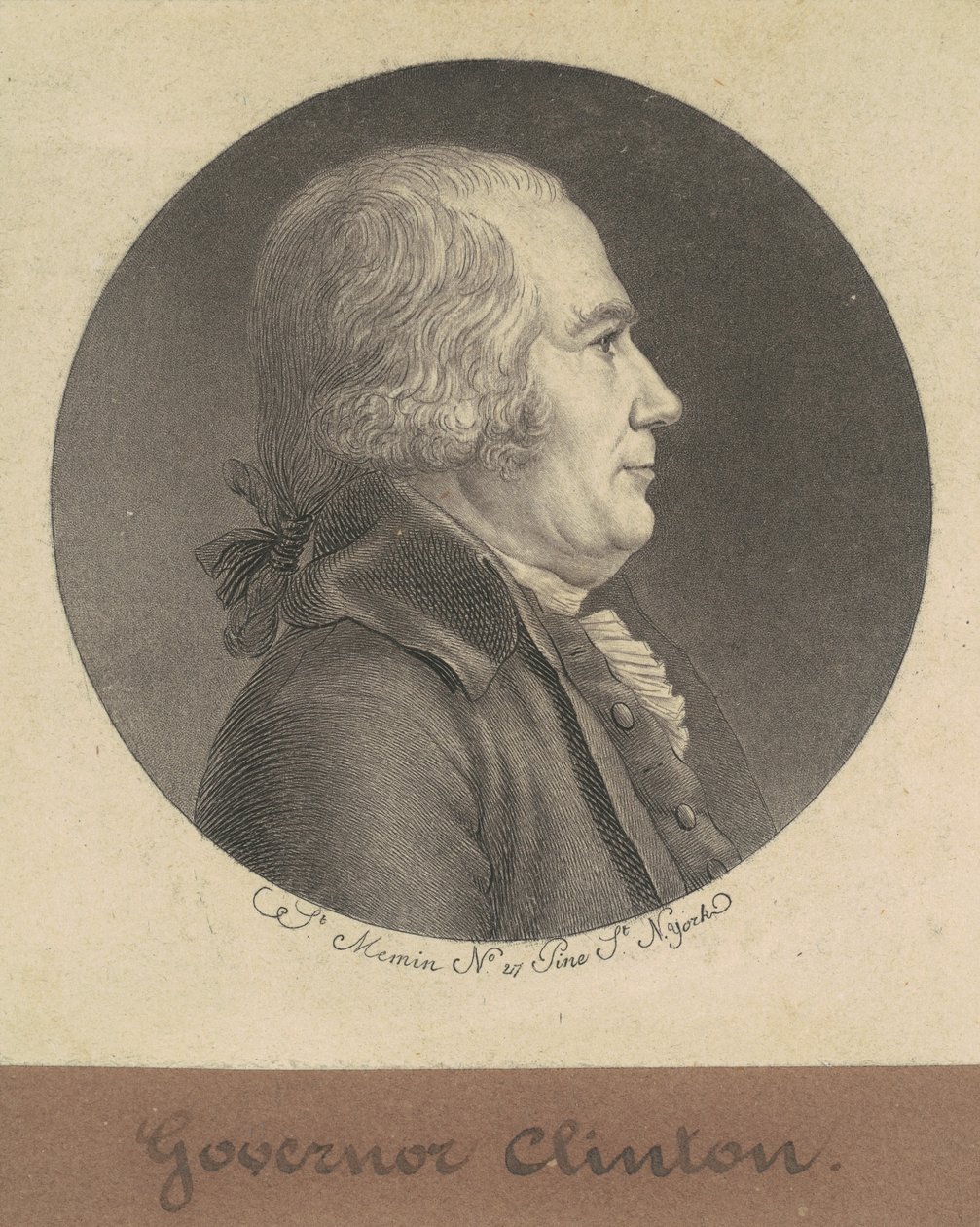 George Clinton door Charles B. J. Févret de Saint Mémin