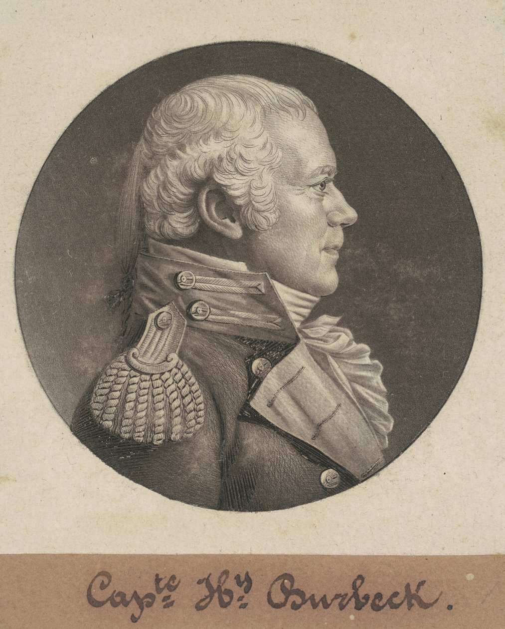 Henry Burbeck door Charles B. J. Févret de Saint Mémin