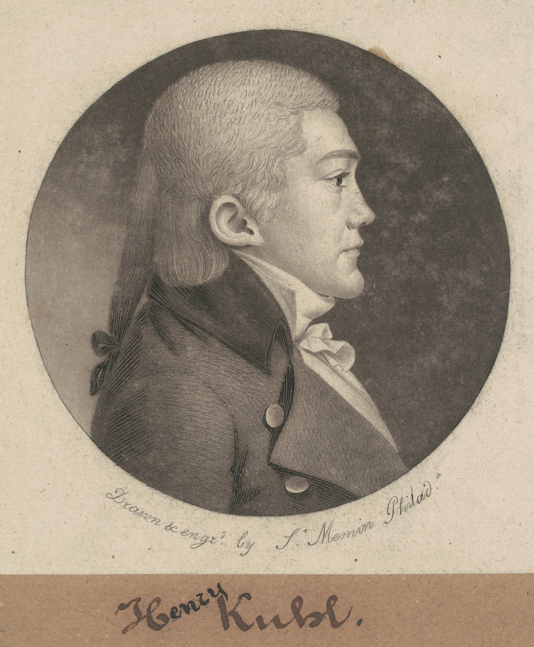Henry Kuhl door Charles B. J. Févret de Saint Mémin