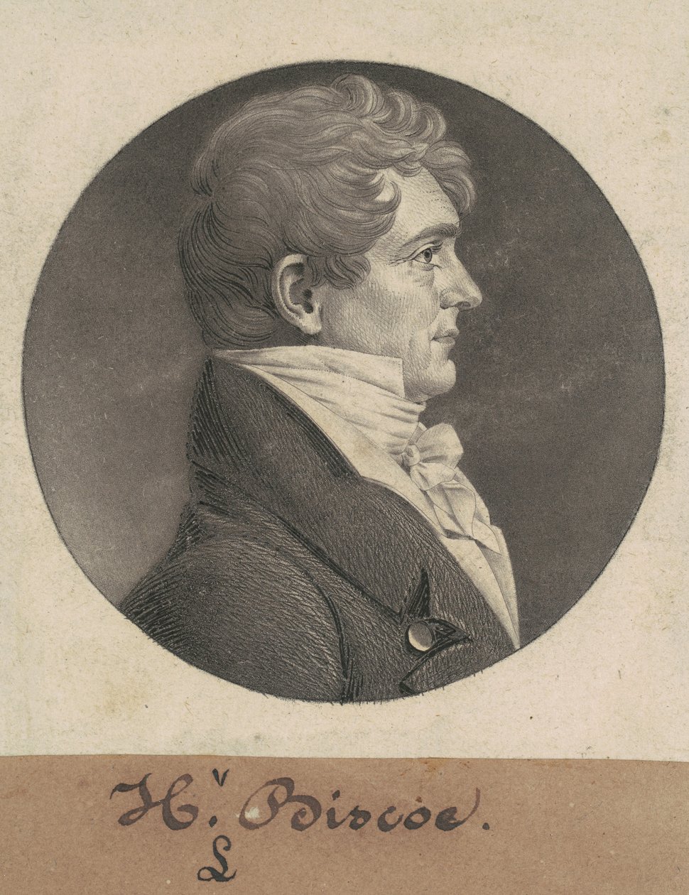 Henry Lawson Biscoe door Charles B. J. Févret de Saint Mémin