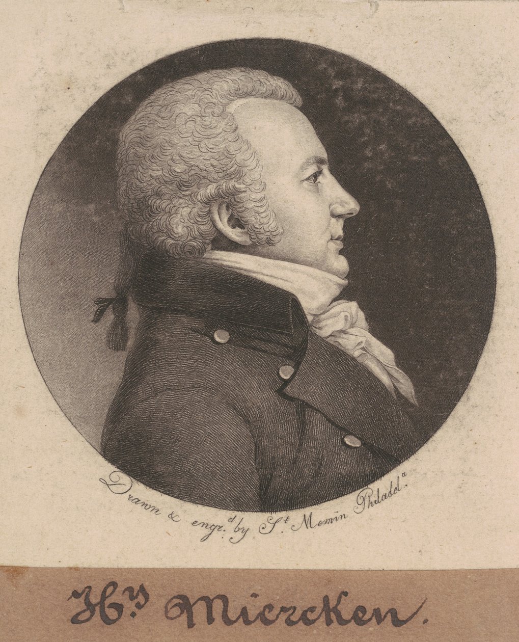 Henry Miercken door Charles B. J. Févret de Saint Mémin