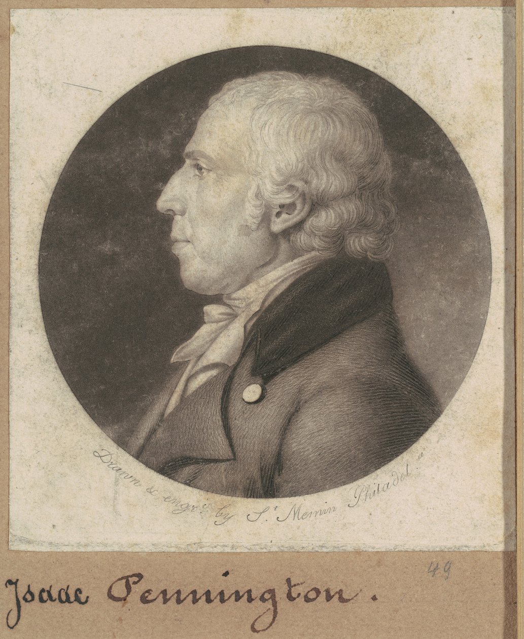 Isaac Penington door Charles B. J. Févret de Saint Mémin