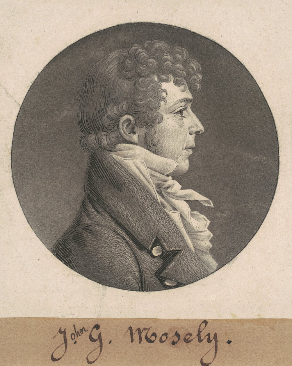 J. G. Mosely door Charles B. J. Févret de Saint Mémin