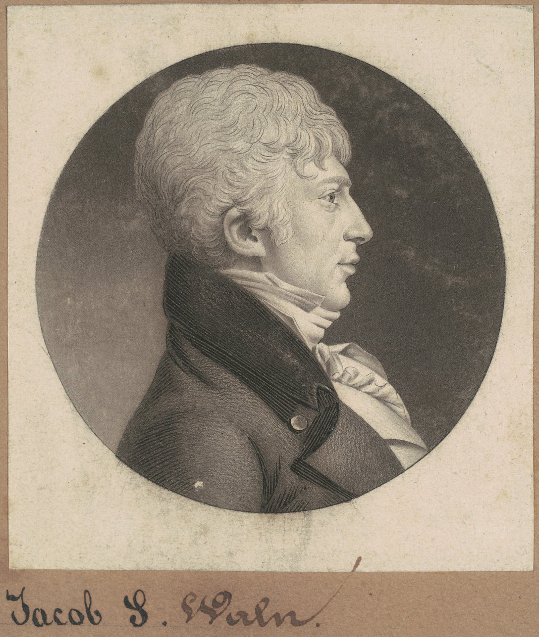 Jacob S. Waln door Charles B. J. Févret de Saint Mémin