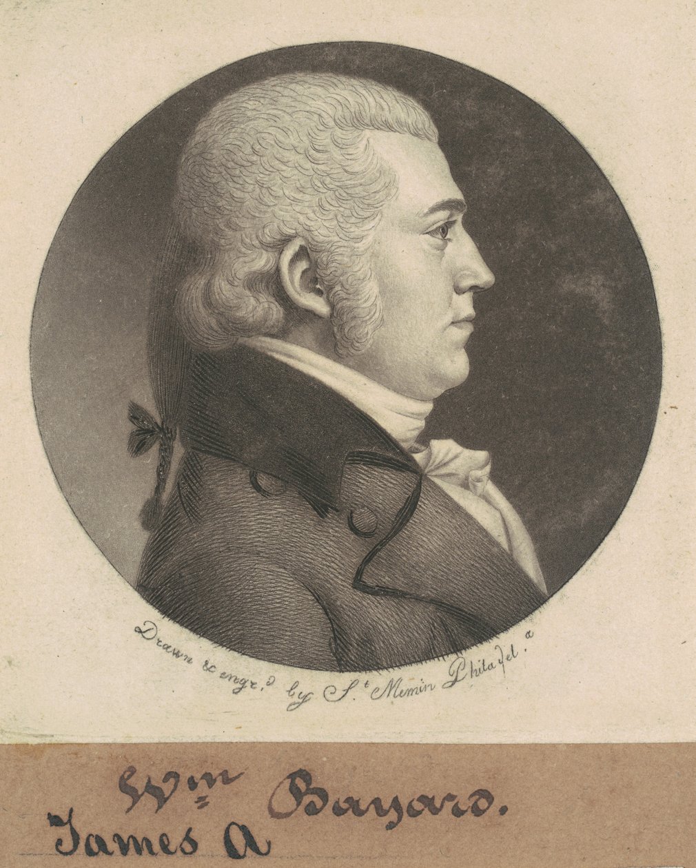 James Asheton Bayard door Charles B. J. Févret de Saint Mémin