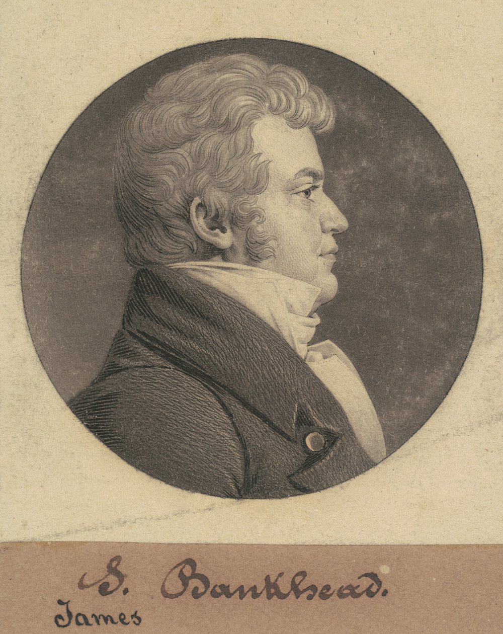 James Bankhead door Charles B. J. Févret de Saint Mémin