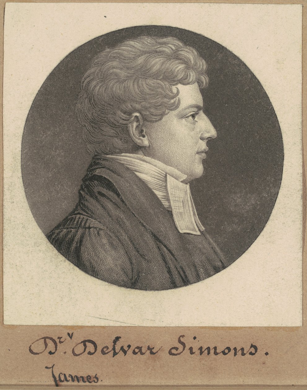 James Dewar Simons door Charles B. J. Févret de Saint Mémin