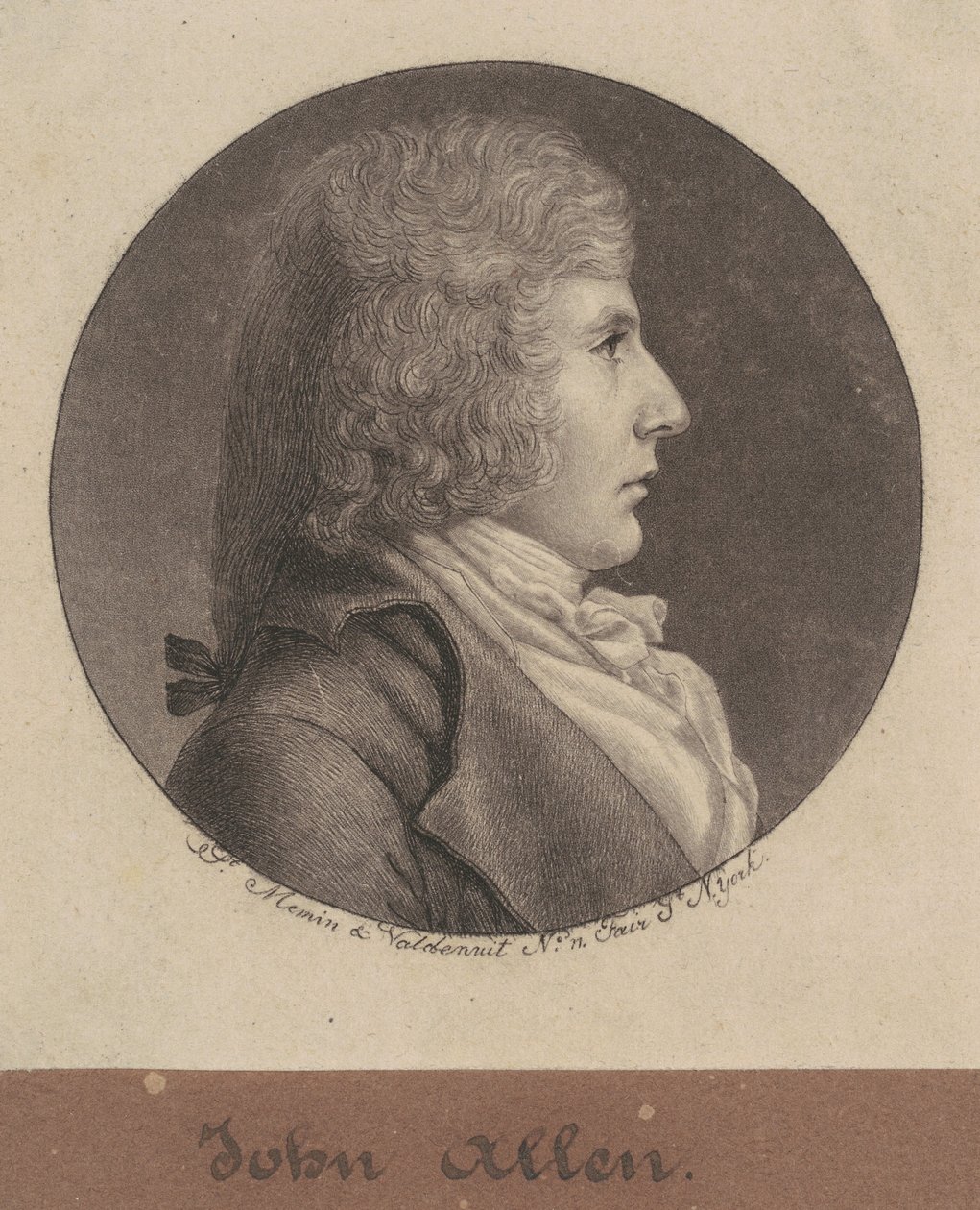 John Allen door Charles B. J. Févret de Saint Mémin