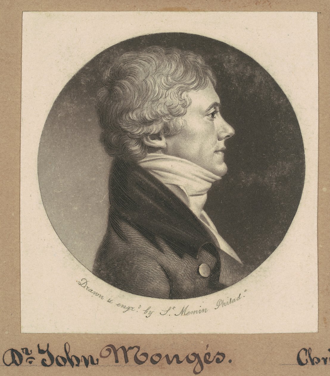 John Armentaire Monges door Charles B. J. Févret de Saint Mémin
