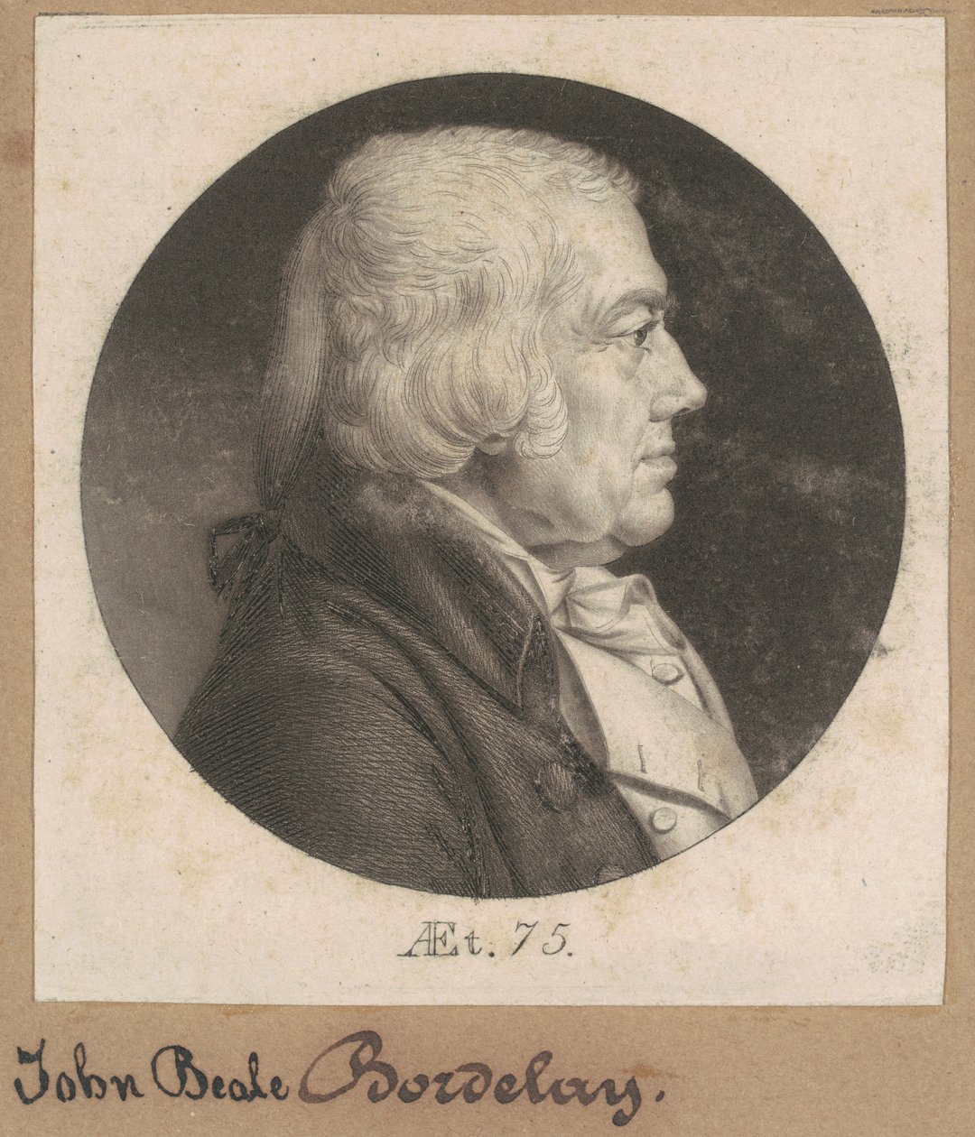 John Beale Bordley door Charles B. J. Févret de Saint Mémin