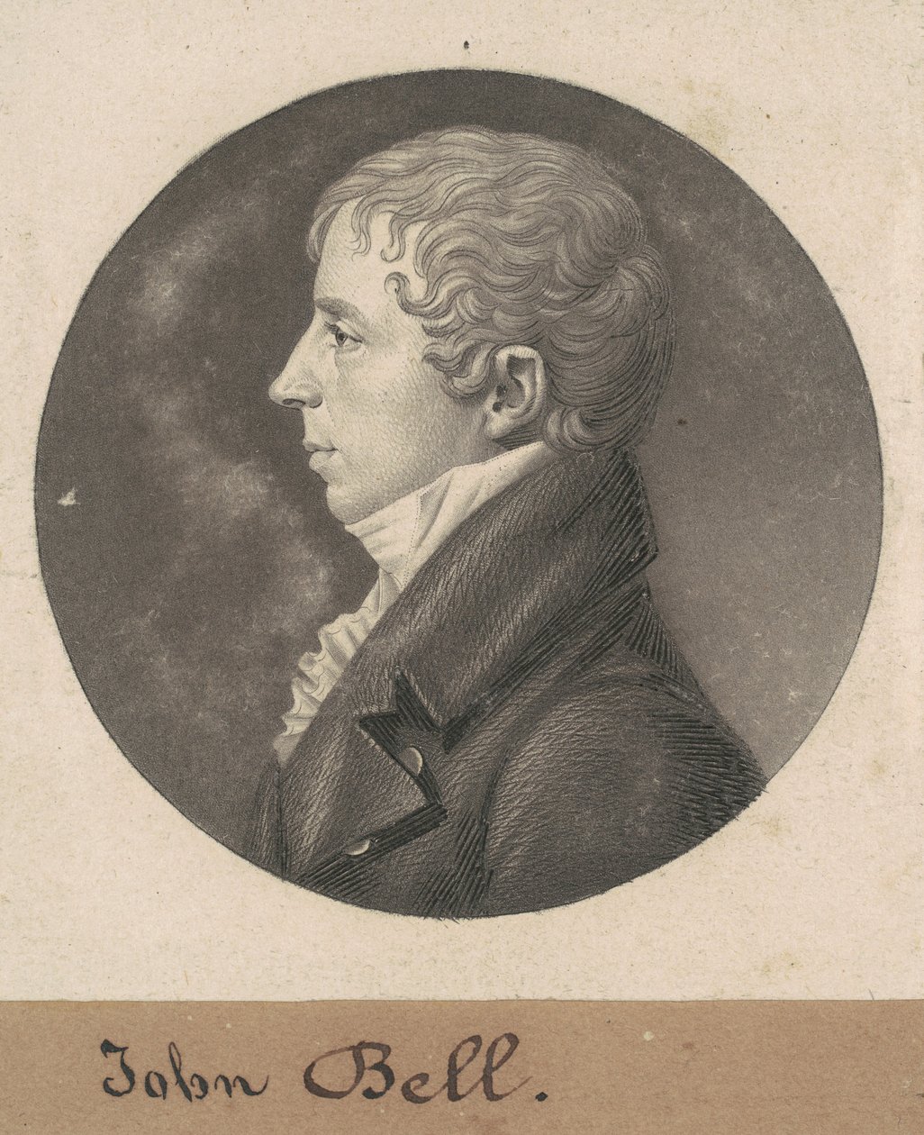 John Bell door Charles B. J. Févret de Saint Mémin
