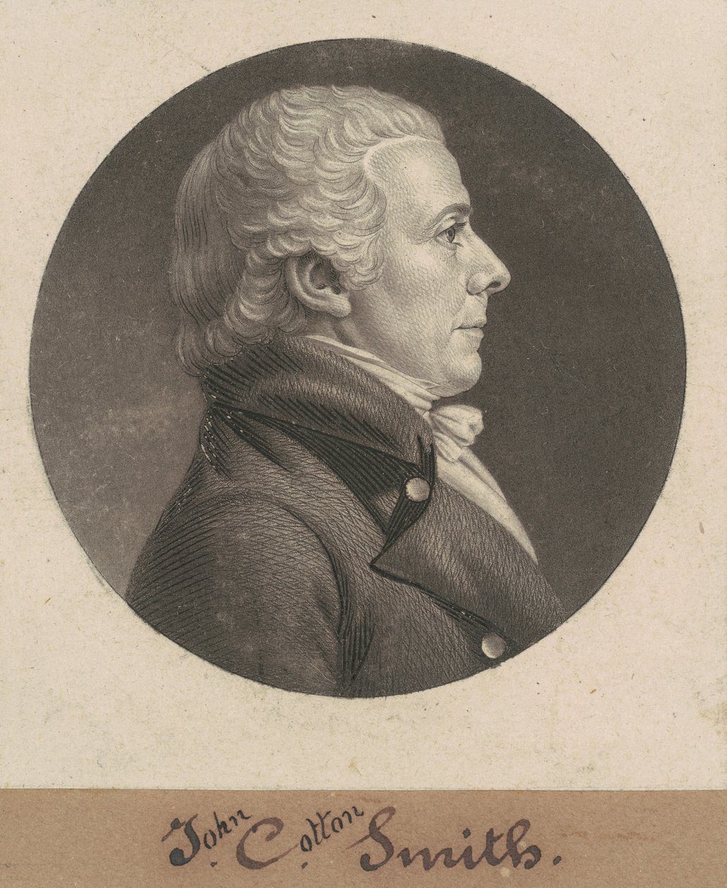 John Cotton Smith door Charles B. J. Févret de Saint Mémin