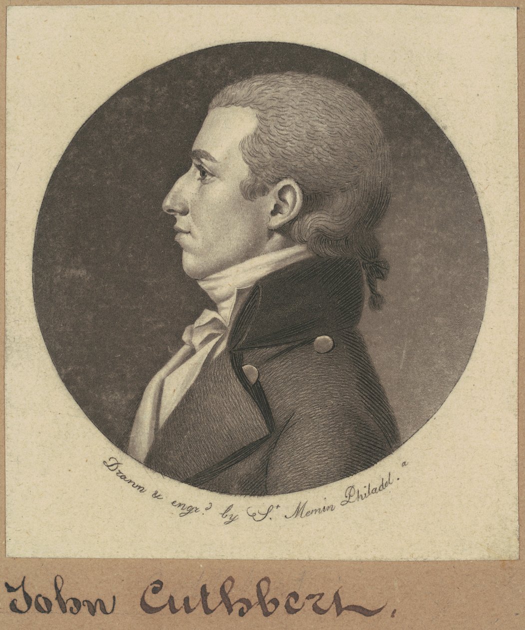 John Cuthbert door Charles B. J. Févret de Saint Mémin