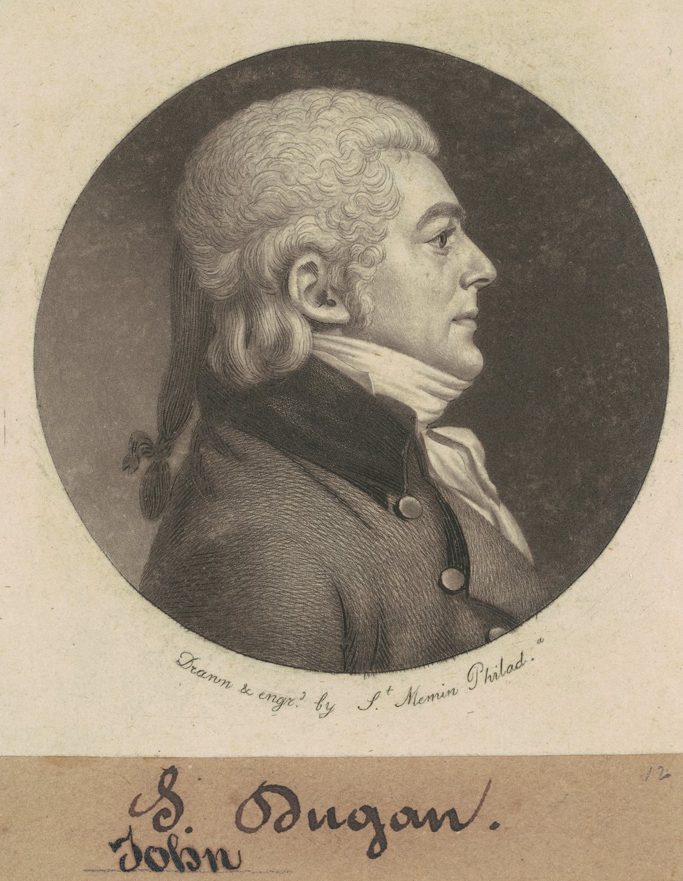 John Dugan door Charles B. J. Févret de Saint Mémin