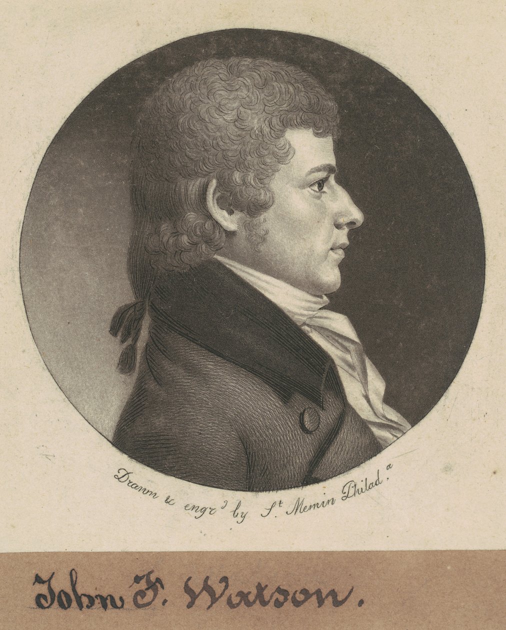 John Fanning Watson door Charles B. J. Févret de Saint Mémin