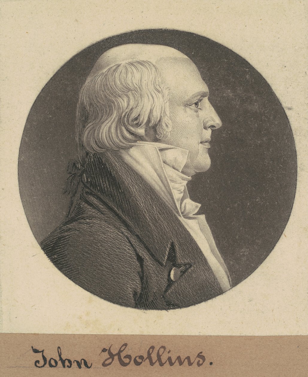 John Hollins door Charles B. J. Févret de Saint Mémin