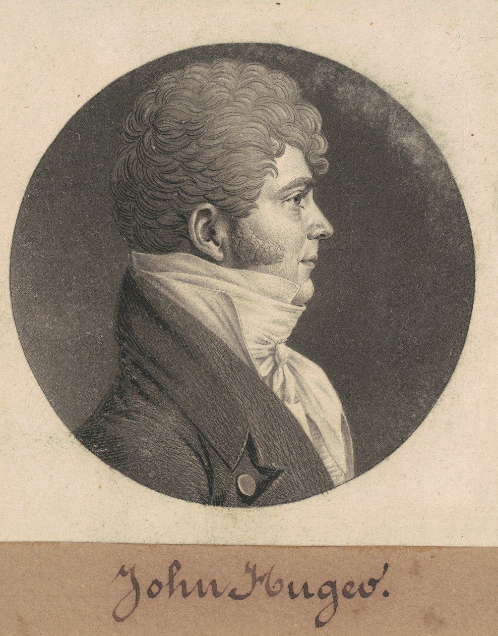 John Huger door Charles B. J. Févret de Saint Mémin