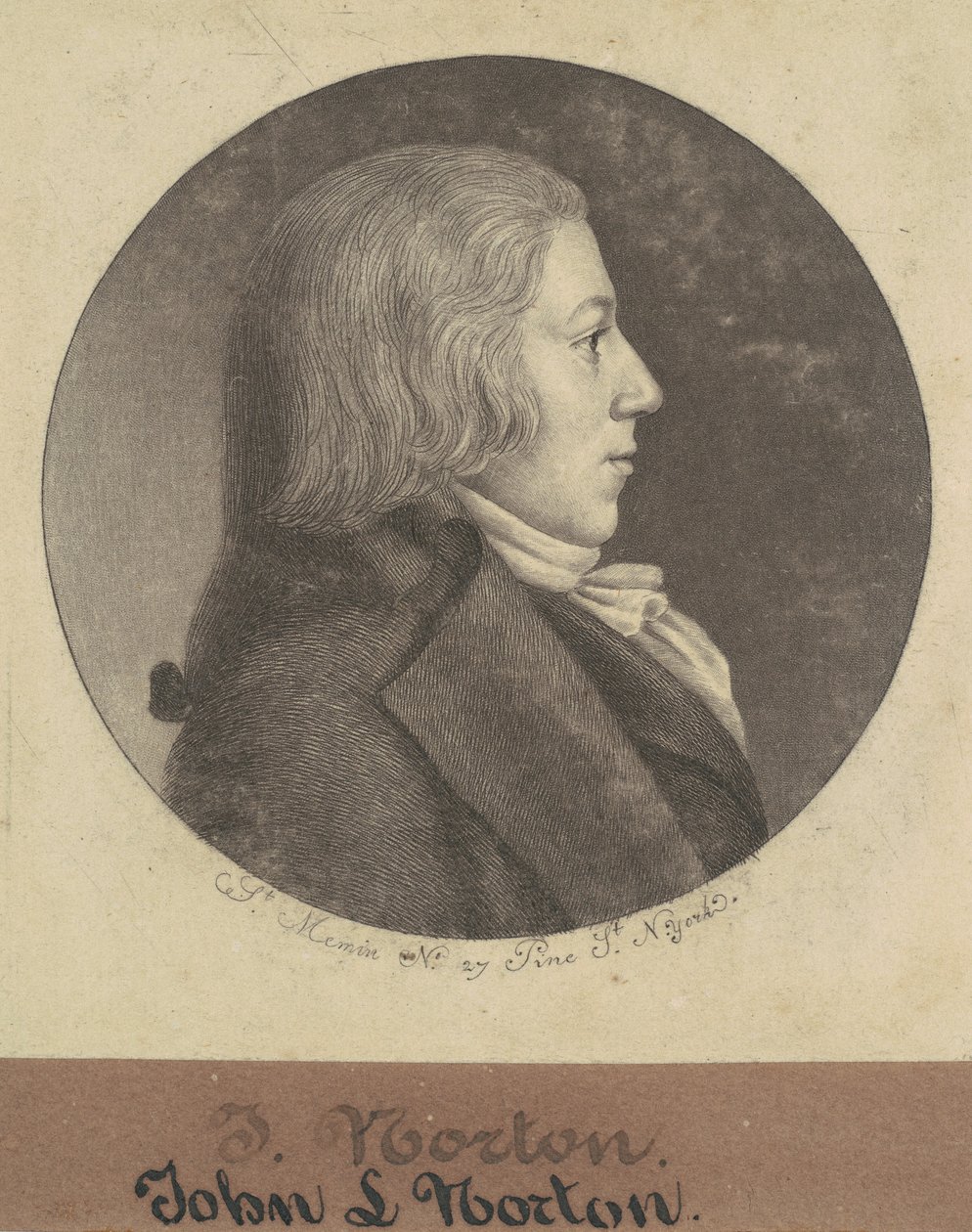 John Leake Norton door Charles B. J. Févret de Saint Mémin