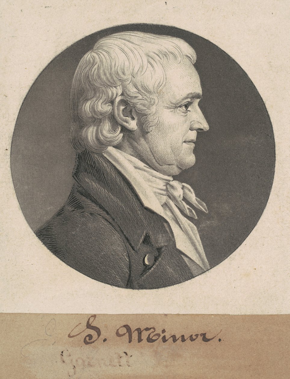John Minor III door Charles B. J. Févret de Saint Mémin